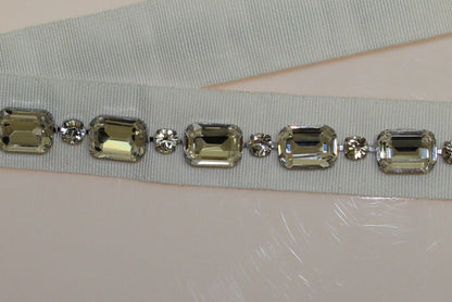 Dolce & Gabbana Elegant Crystal-Embellished Waist Belt