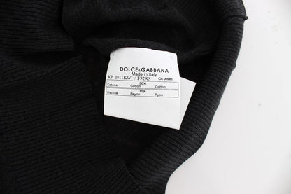 Dolce & Gabbana Elegant Black Sleeveless Pullover Vest