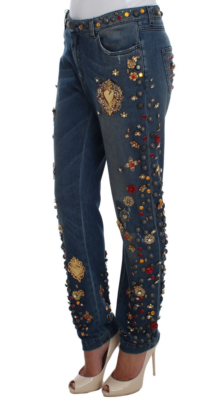 Dolce & Gabbana Enchanted Sicily Embellished Boyfriend Jeans