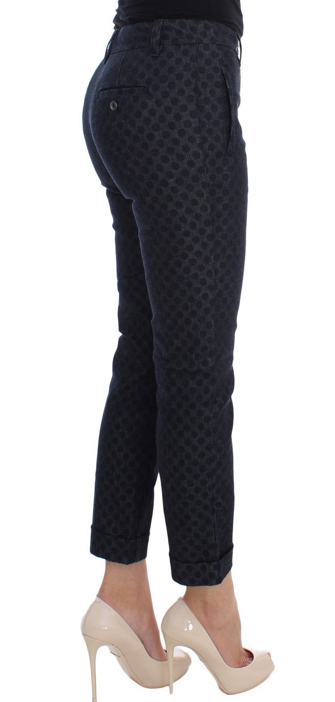 Dolce & Gabbana Chic Polka Dotted Capris Jeans