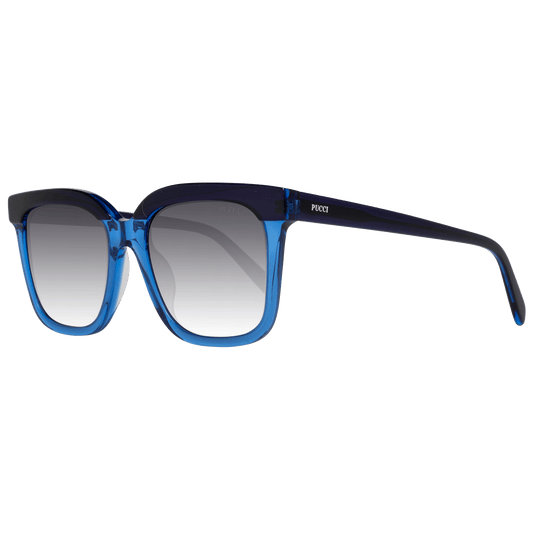 Emilio Pucci Chic Blue Square Gradient Sunglasses