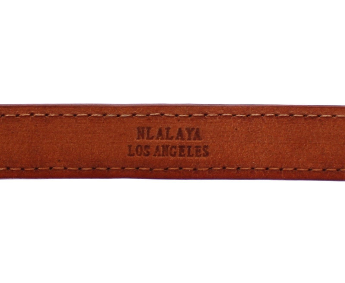 Nialaya Chic Snakeskin Leather & Gold Cuff Bracelet