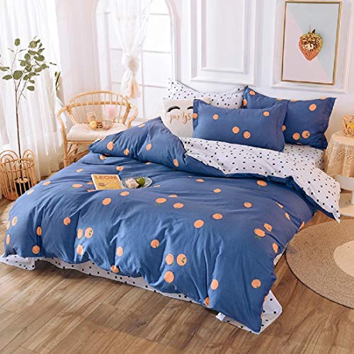 100 % Cotton Blue & White Duvet Cover Set