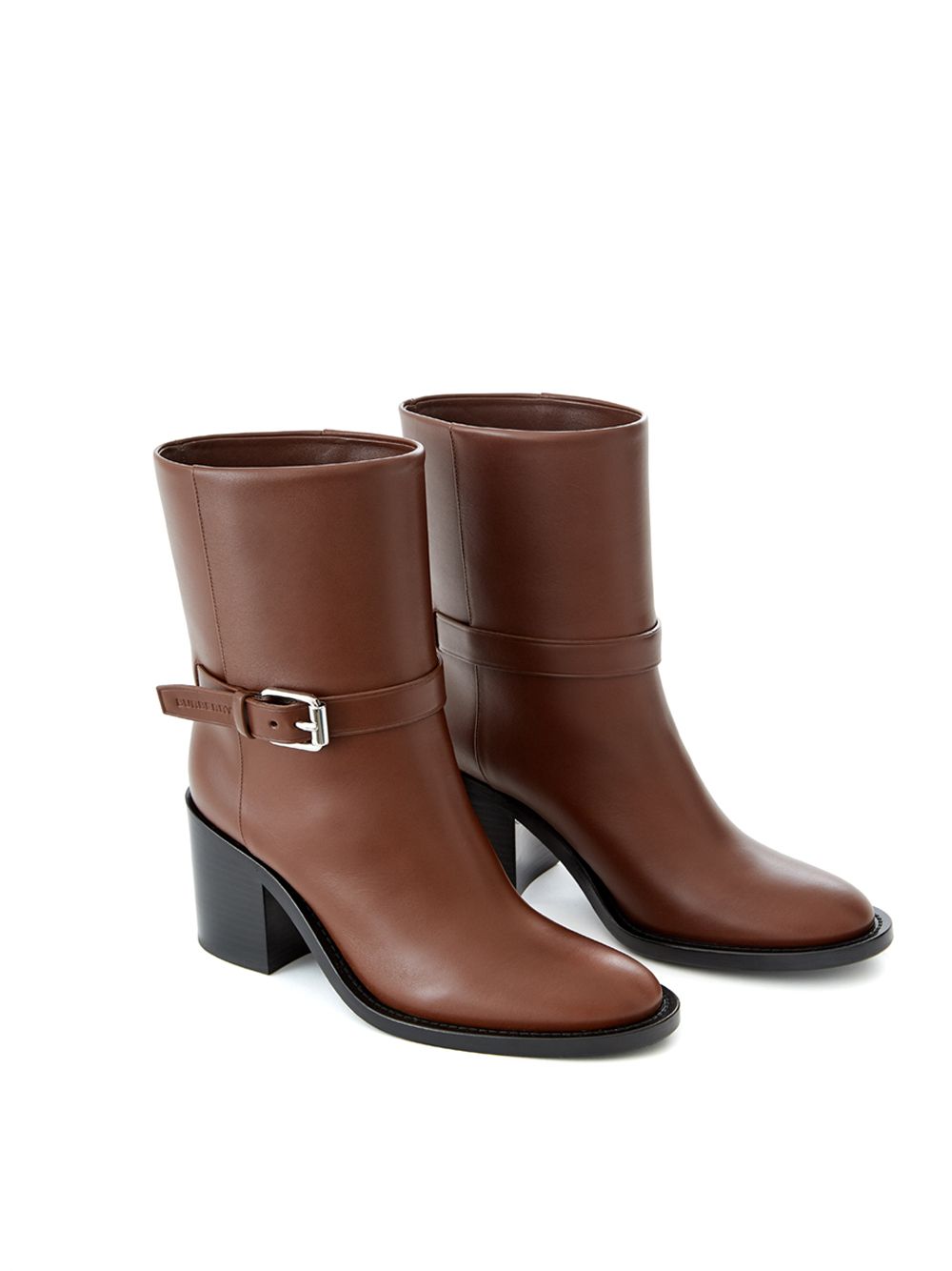 Burberry Brown Leather Ankle Boots