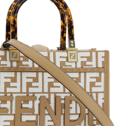 Fendi Rafia Sunshine Handbag by Fendi,With removable shoulder strap.