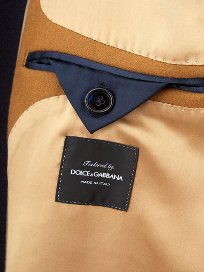 Dolce & Gabbana Blue Wool Coat