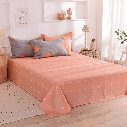 100 % Cotton Grey & Orange Duvet Cover Set.Comforter cover set. - Addis Innovation