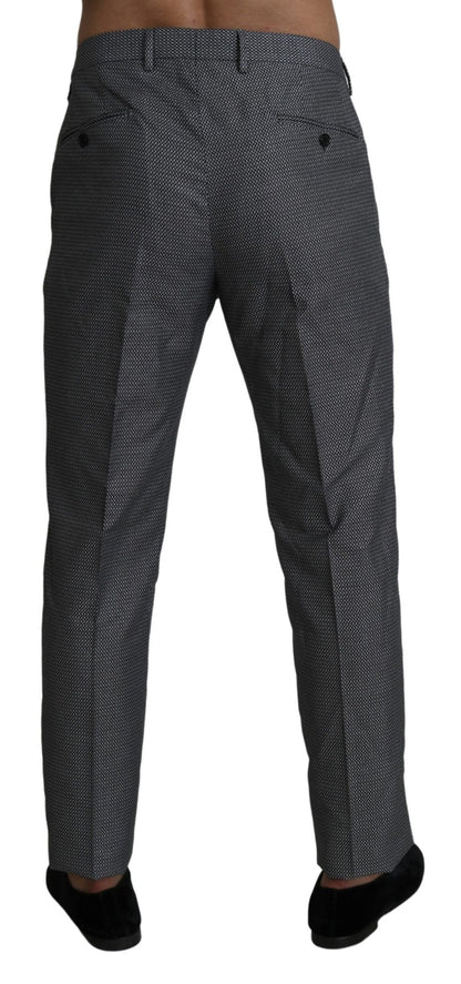 Dolce & Gabbana Elegant Gray Slim Fit Dress Trousers