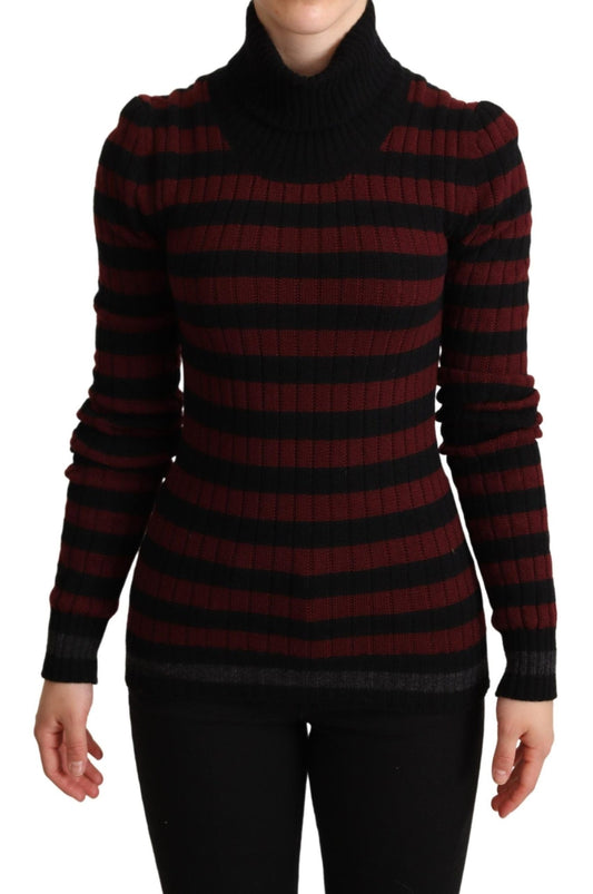 Dolce & Gabbana Chic Striped Wool-Cashmere Sweater