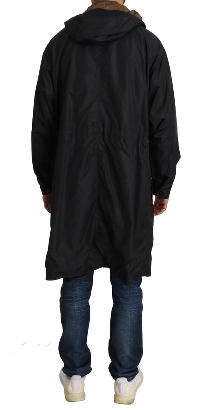 Dolce & Gabbana Elegant Reversible Hooded Raincoat