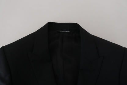 Dolce & Gabbana Black Wool Single Breasted MARTINI Blazer
