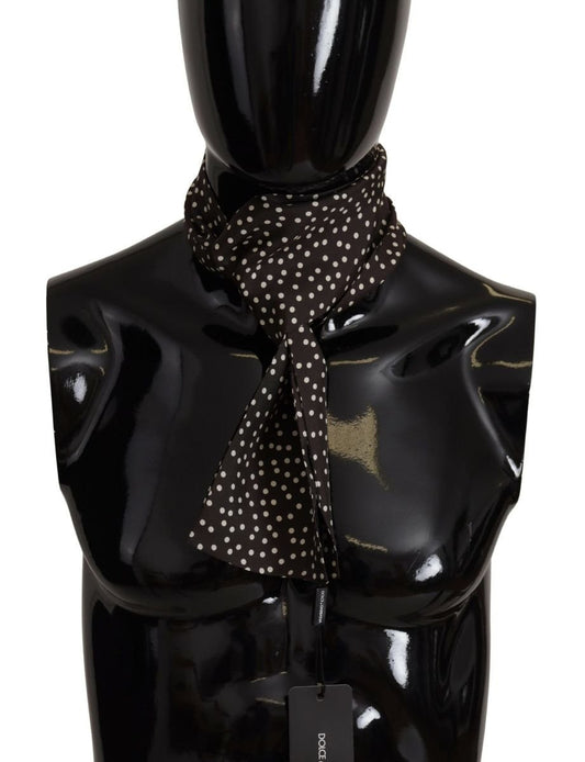 Dolce & Gabbana Elegant Silk Polka Dot Men's Scarf