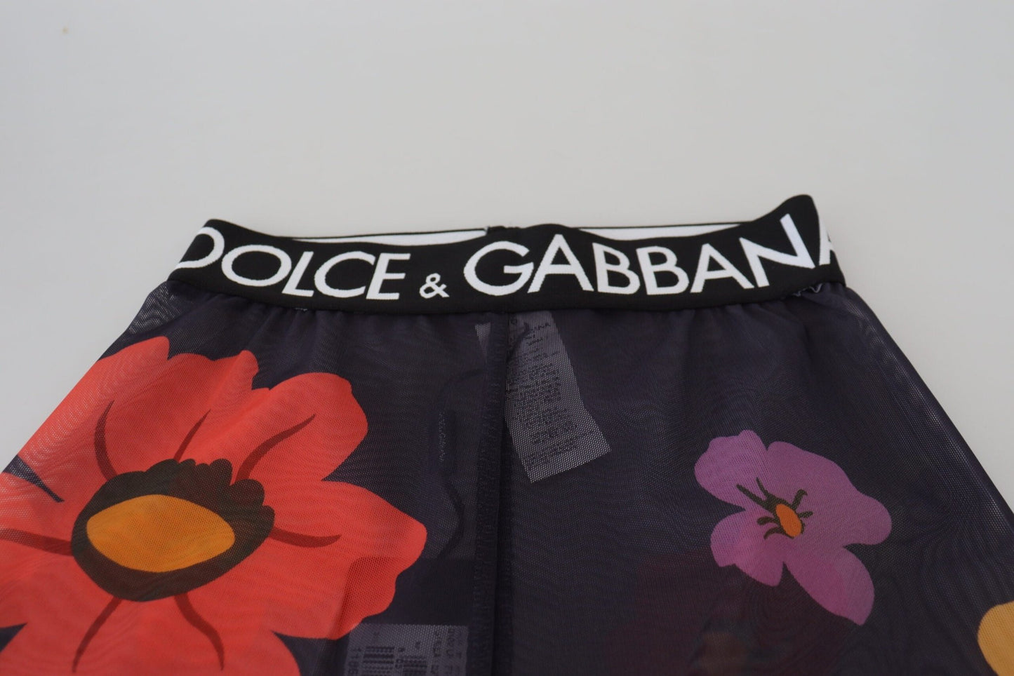 Dolce & Gabbana Elegant Floral Print High Waist Leggings