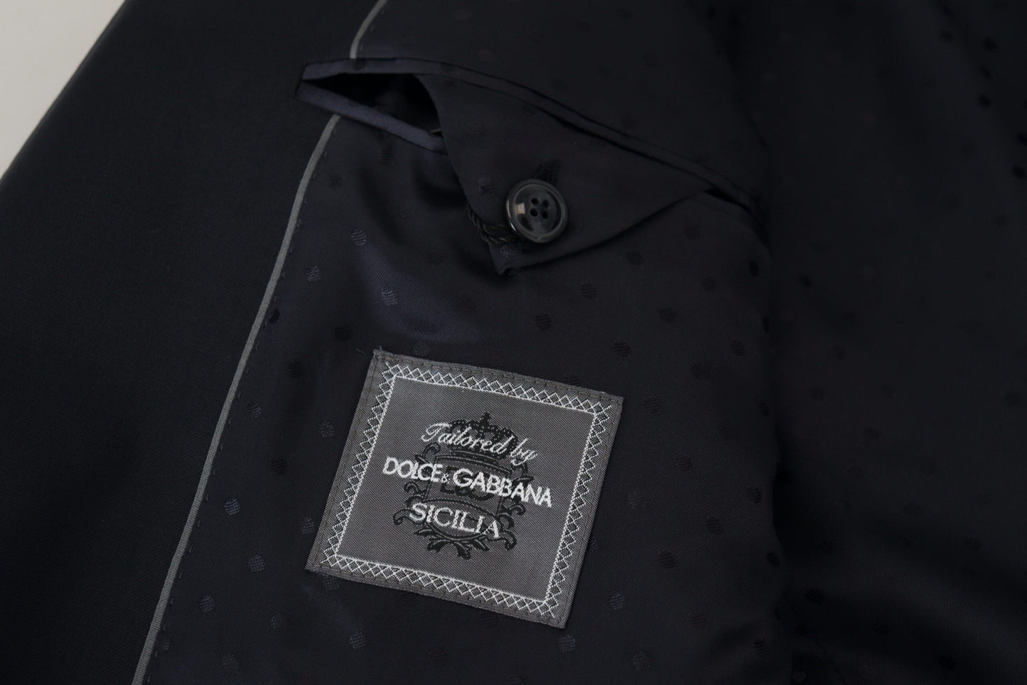 Dolce & Gabbana Elegant Dark Blue Single Breasted Blazer