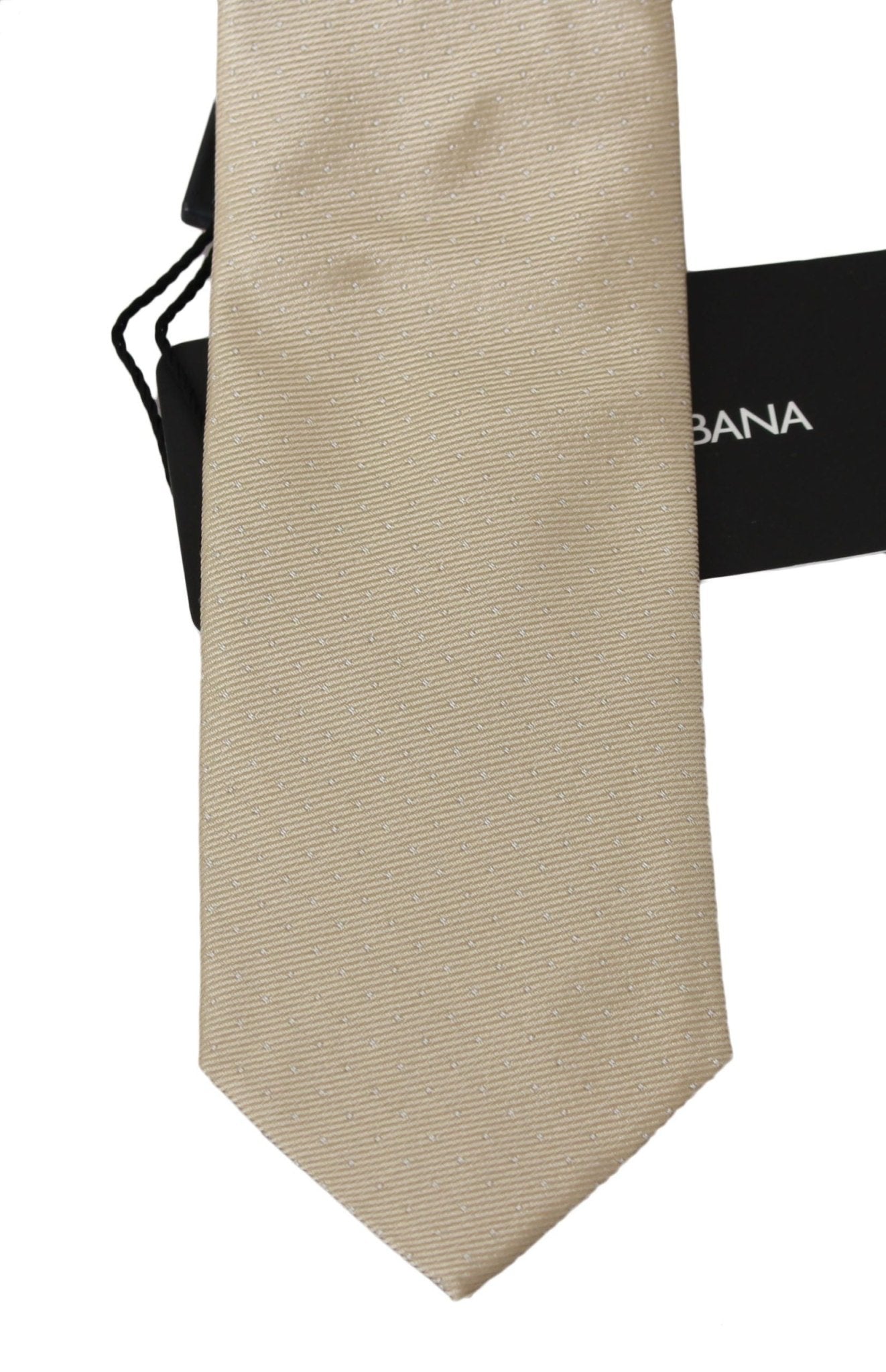 Dolce & Gabbana Elegant Light Brown Silk Necktie