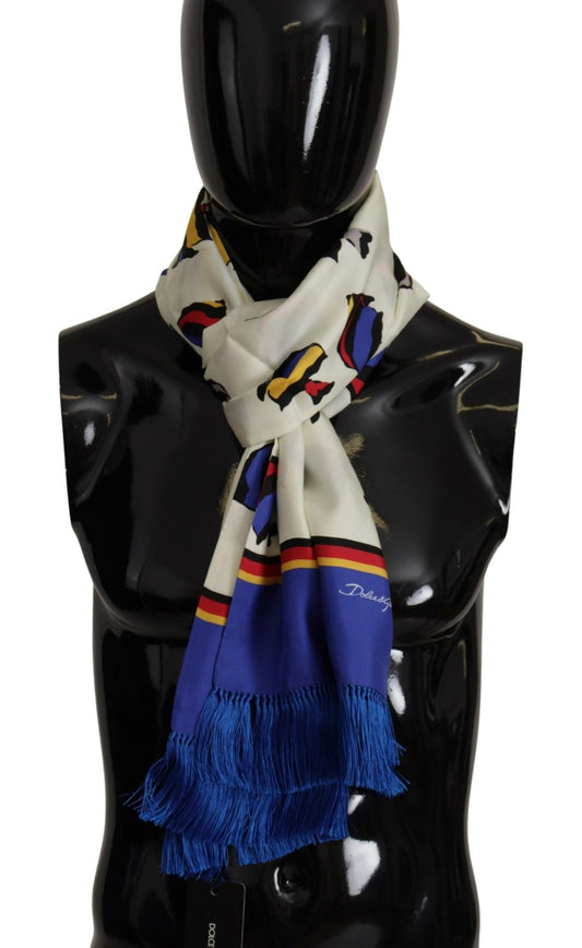 Dolce & Gabbana Multicolor Silk Men's Scarf Wrap