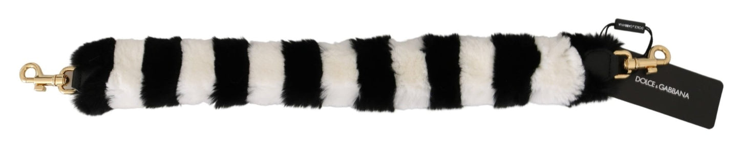 Dolce & Gabbana Elegant Fur Shoulder Strap Accessory