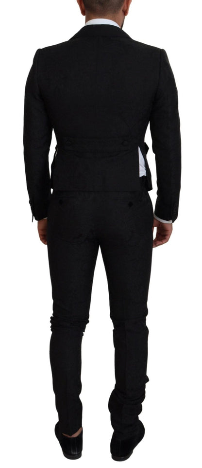 Dolce & Gabbana Elegant Black Martini Suit for the Modern Man