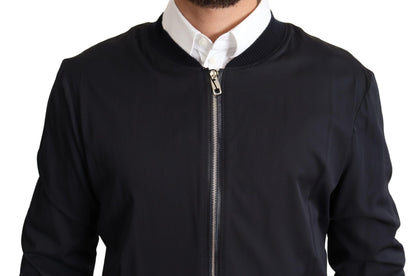 Dolce & Gabbana Elegant Silk Blend Bomber Jacket