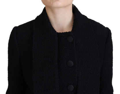 Dolce & Gabbana Elegant Double Breasted Wool-Silk Jacket
