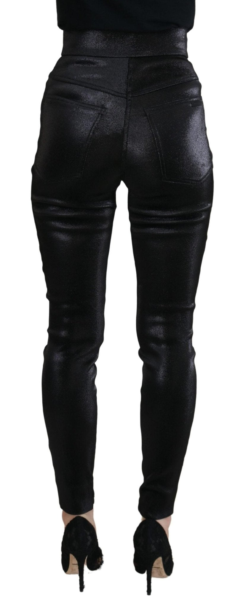 Dolce & Gabbana Black Washed Cotton Skinny Denim Jeans