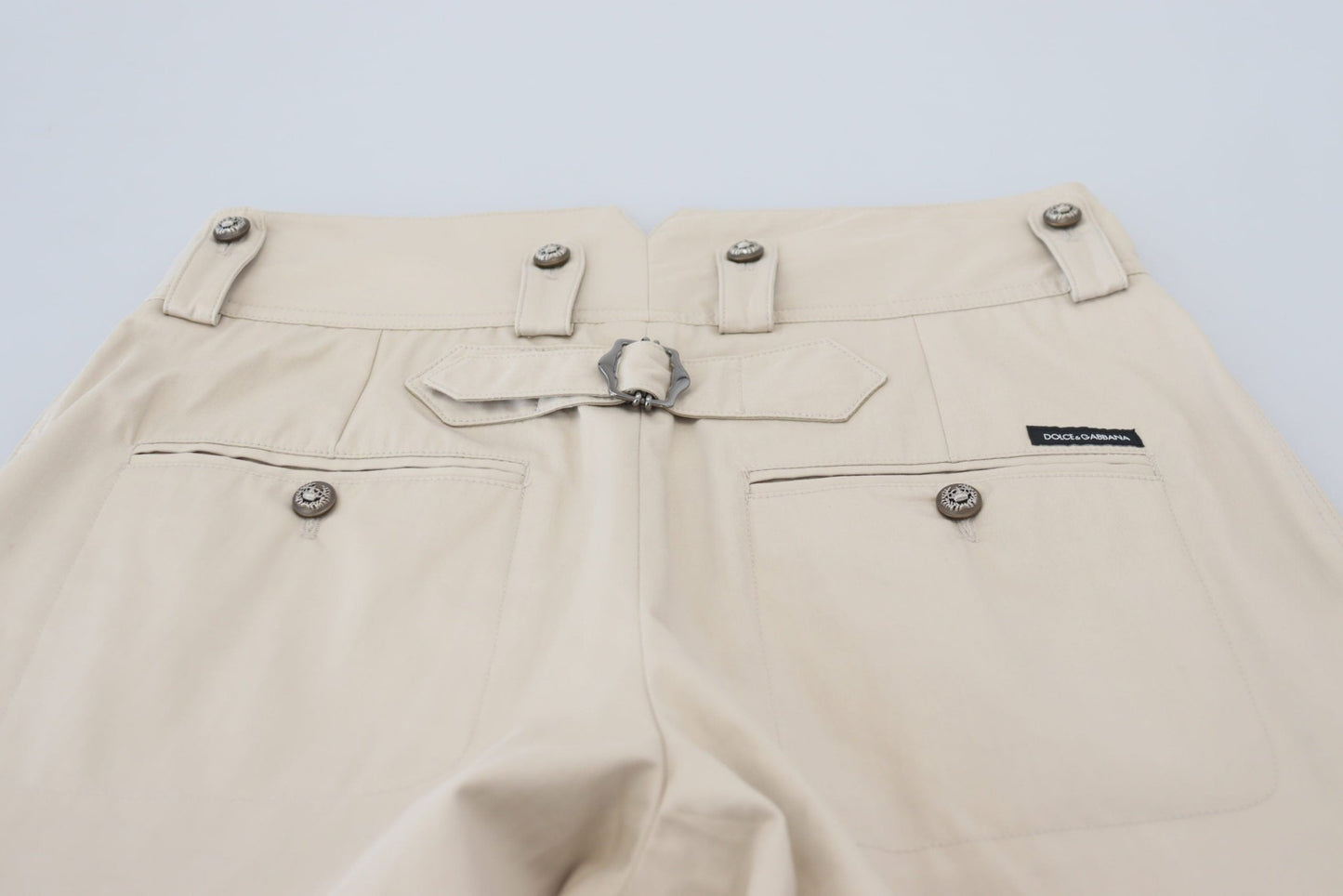 Dolce & Gabbana Beige Cotton Women Cargo Pants