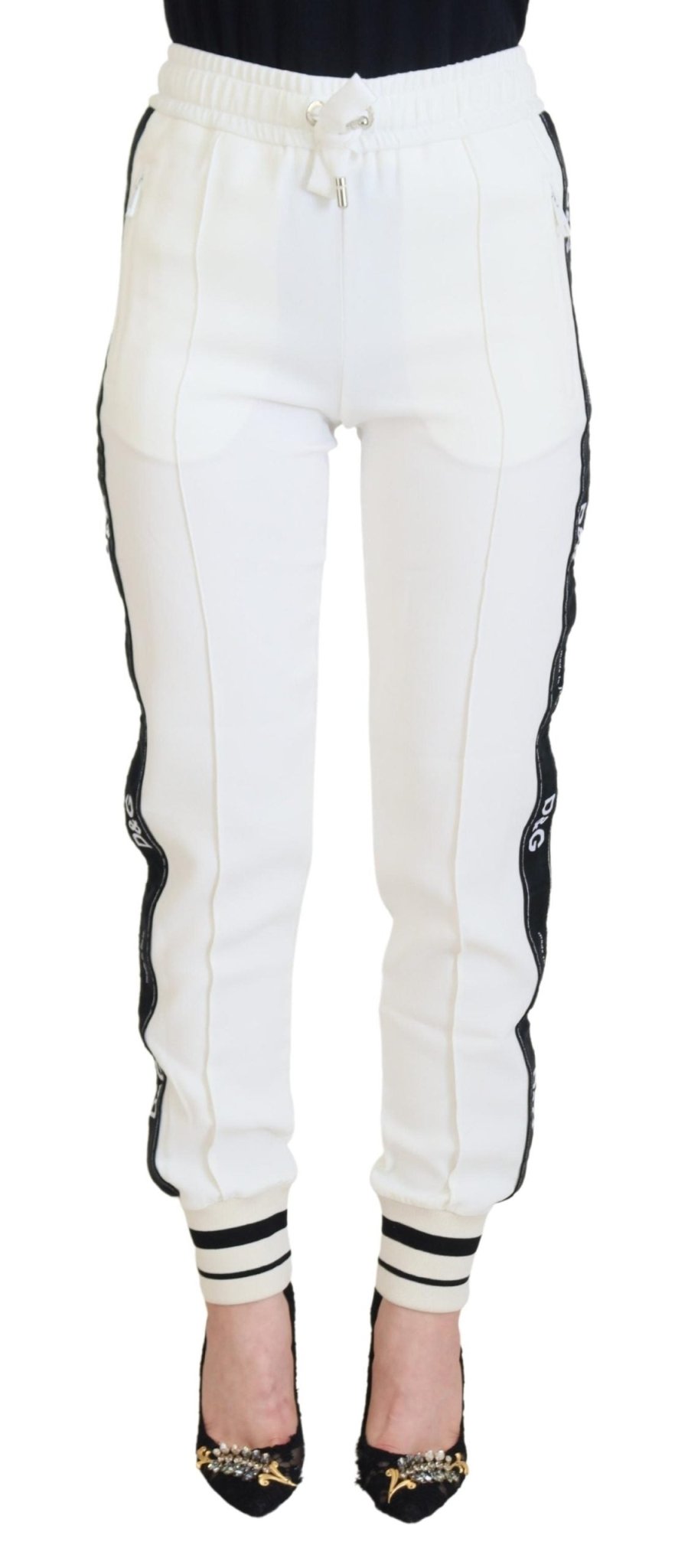 Dolce & Gabbana White DG Logo Sweatpants Pants
