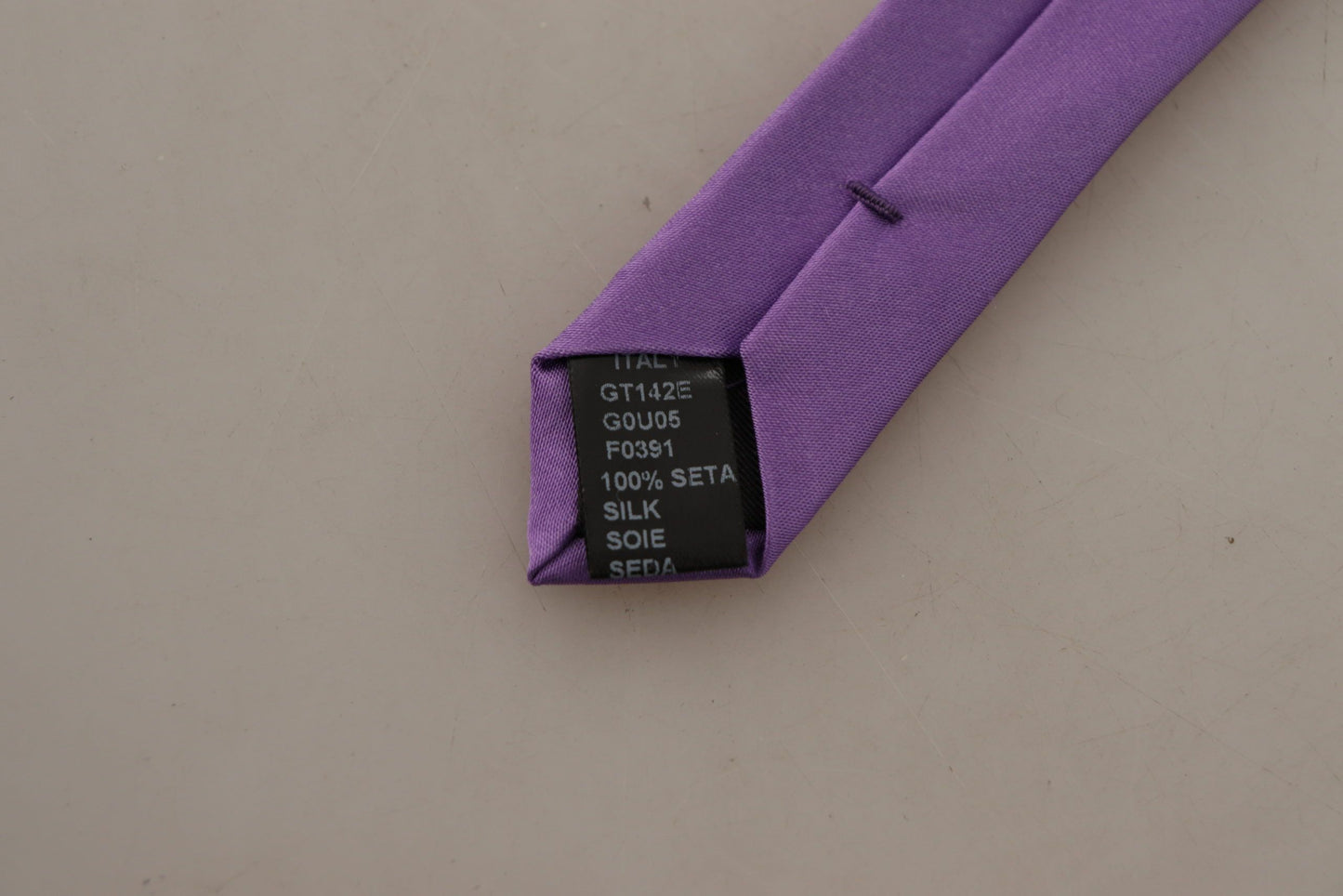 Dolce & Gabbana Elegant Purple Silk Bow Tie
