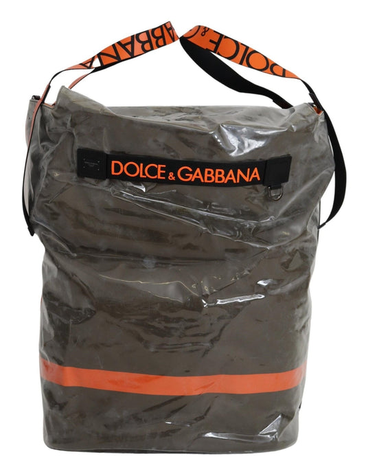 Dolce & Gabbana Sumptuous Green Large Fabric Tote Bag