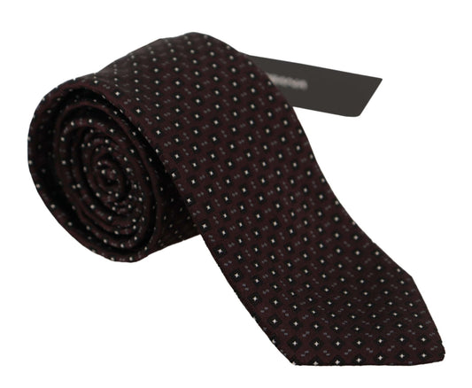 Dolce & Gabbana Elegant Geometric Silk Bow Tie