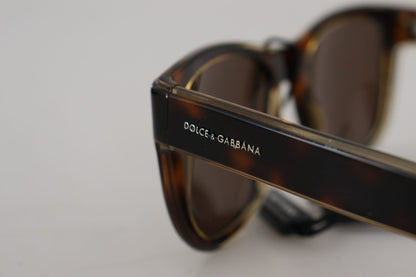 Dolce & Gabbana Plastic Full Rim Brown Mirror Lens DG4284 Sunglasses