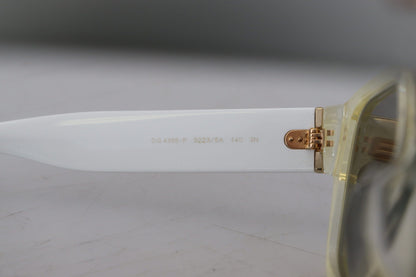 Dolce & Gabbana White Acetate Full Rim Frame Shades DG4356F Sunglasses