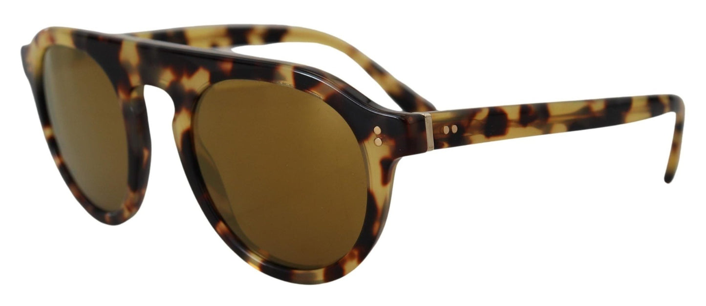 Dolce & Gabbana Brown Tortoise Oval Full Rim Shades DG4306F Sunglasses