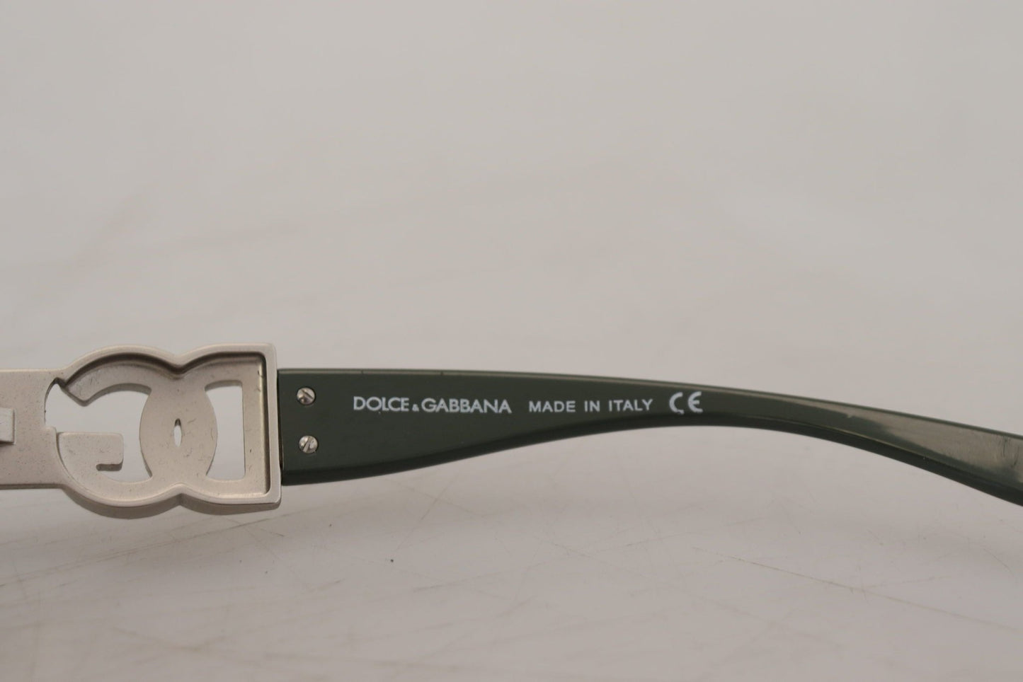 Dolce & Gabbana Green Plastic Frame Round DG Logo DG6030B Sunglasses