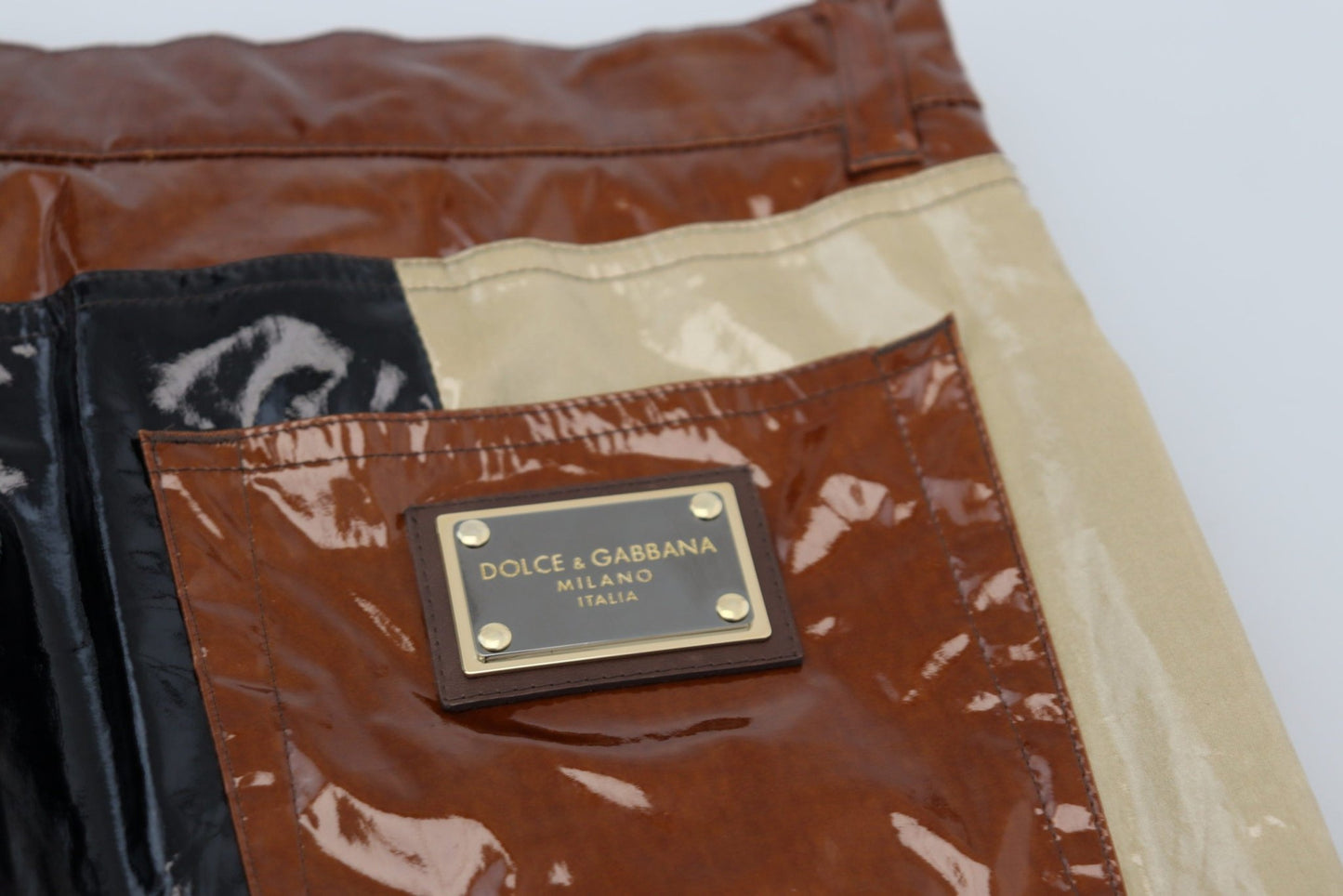 Dolce & Gabbana Multicolor Shining Slim Fit Men Denim Jeans