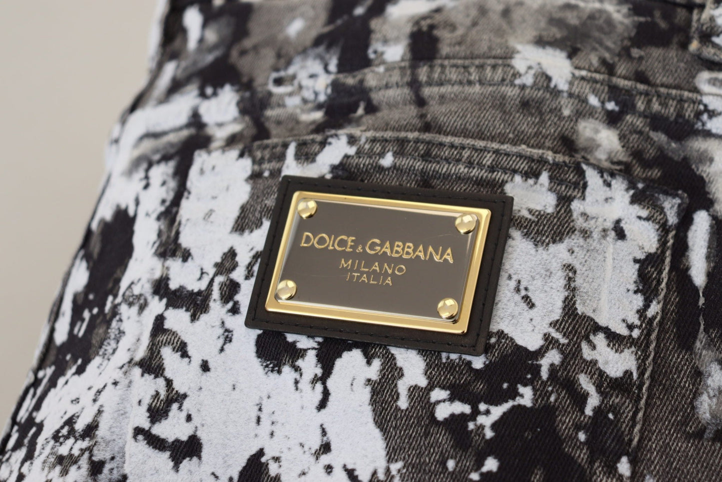 Dolce & Gabbana Multicolor Cotton Tie Dye Skinny Denim Jeans