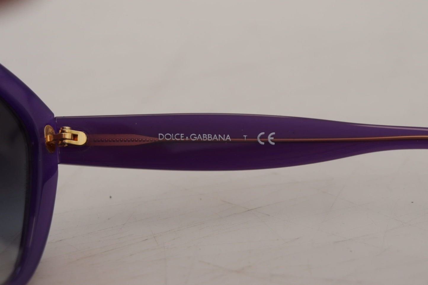 Dolce & Gabbana Chic Purple Cat-Eye Designer Sunglasses