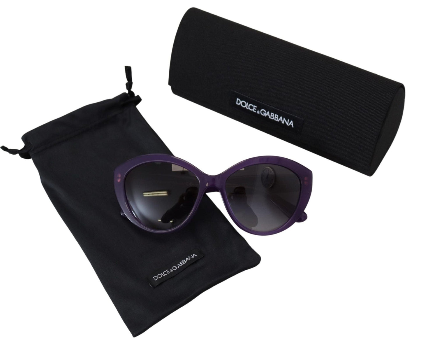 Dolce & Gabbana Purple Translucent Cat Eye Frame DG4239 Sunglasses