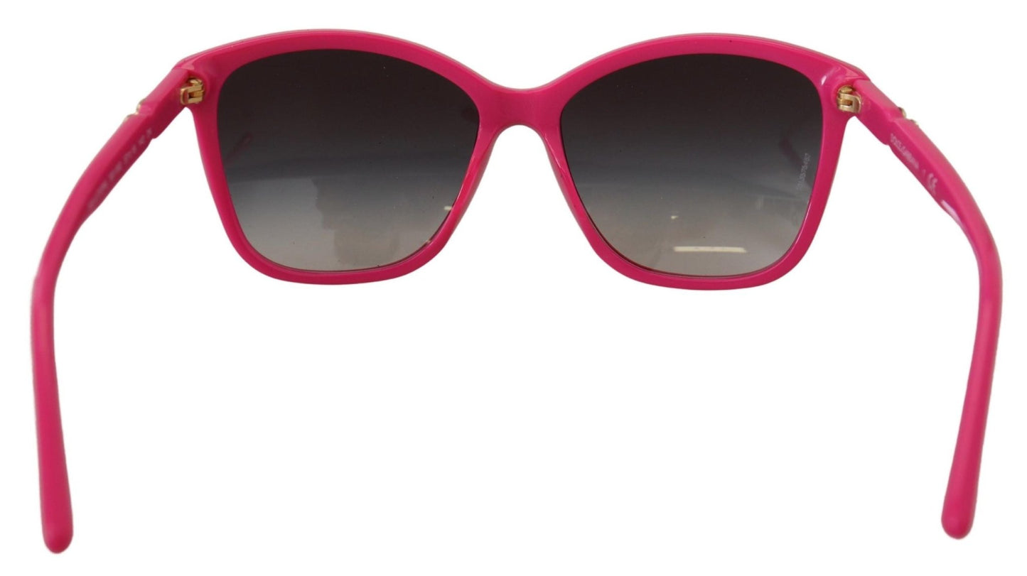 Dolce & Gabbana Pink Acetate Frame Round Shades DG4170M Women Sunglasses
