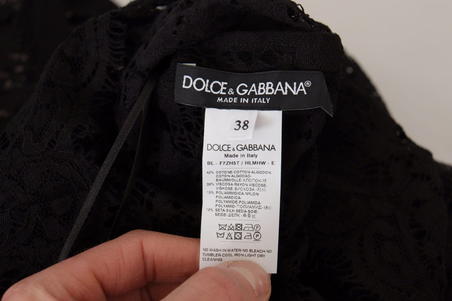 Dolce & Gabbana Elegant Black Long Sleeve Blouse Top