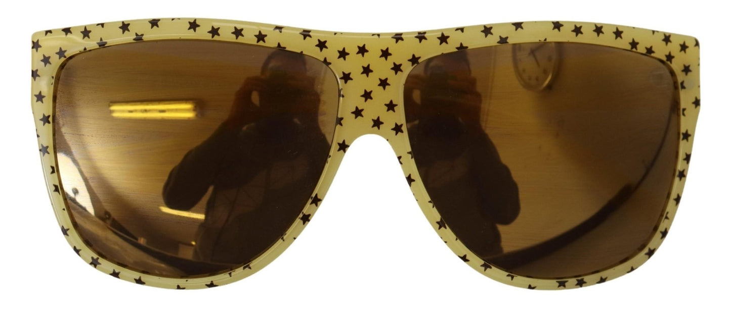 Dolce & Gabbana Yellow Stars Acetate Square Shades DG4125 Sunglasses