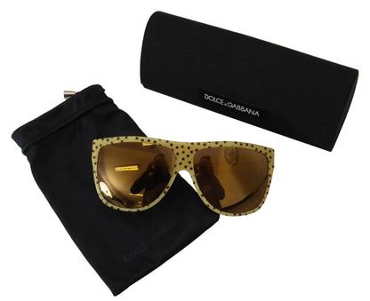 Dolce & Gabbana Yellow Stars Acetate Square Shades DG4125 Sunglasses