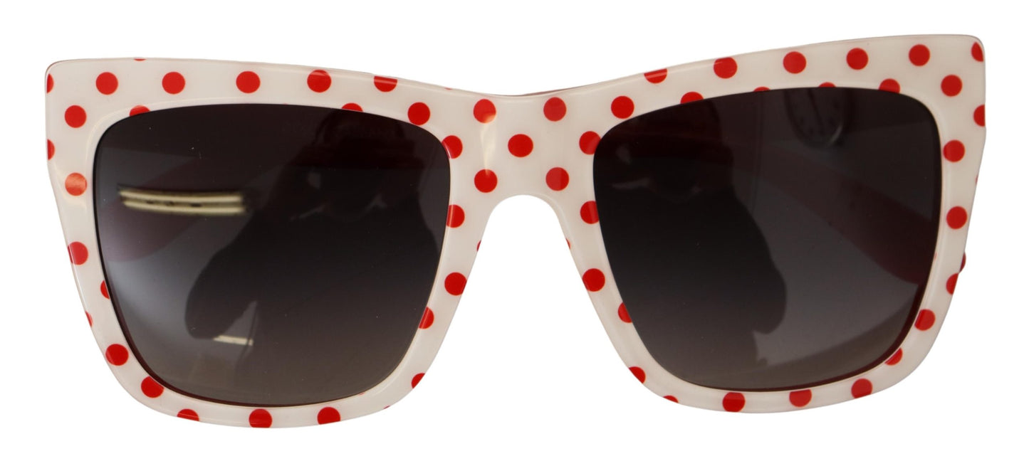 Dolce & Gabbana White Red Polka Dots Acetate DG4228 Sunglasses