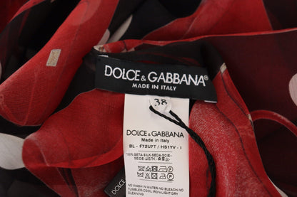 Dolce & Gabbana Sicilian Print Silk Blouse - Luxurious & Chic