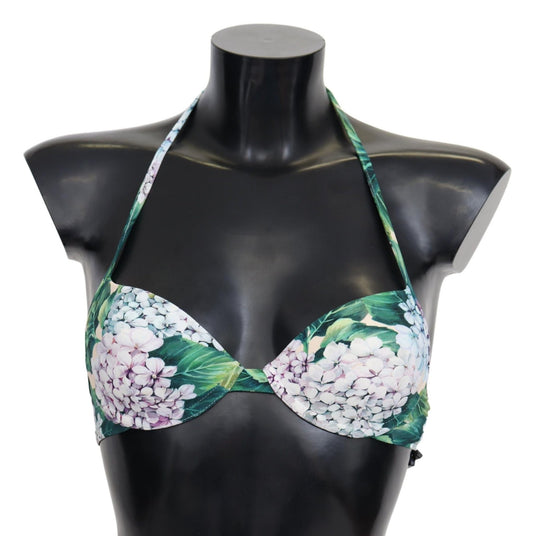 Dolce & Gabbana Chic Floral Bikini Top - Summer Swimwear Delight