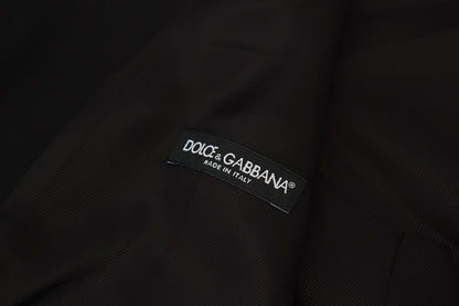Dolce & Gabbana Elegant Black Martini Two-Piece Suit