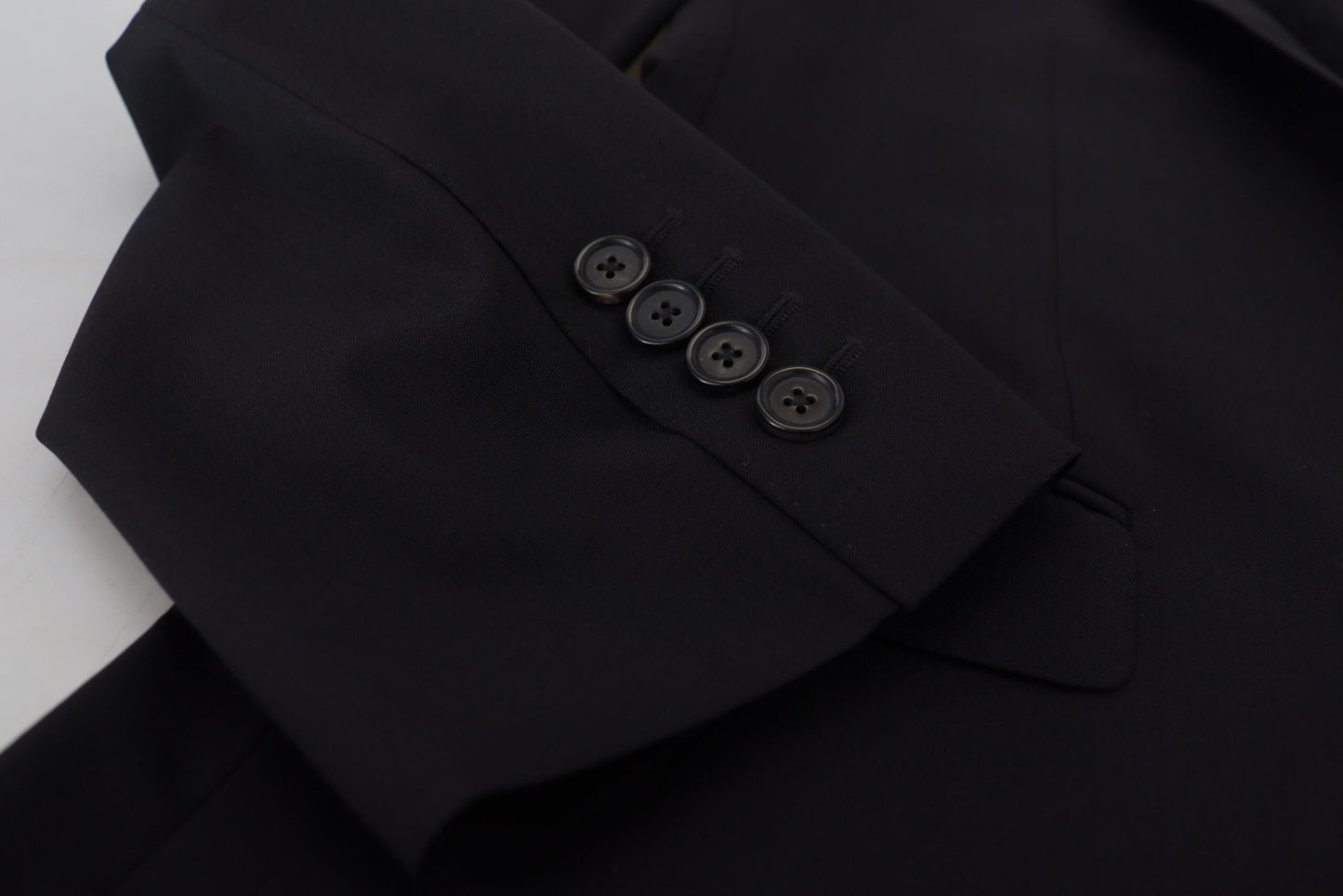 Dolce & Gabbana Elegant Black Martini Two-Piece Suit