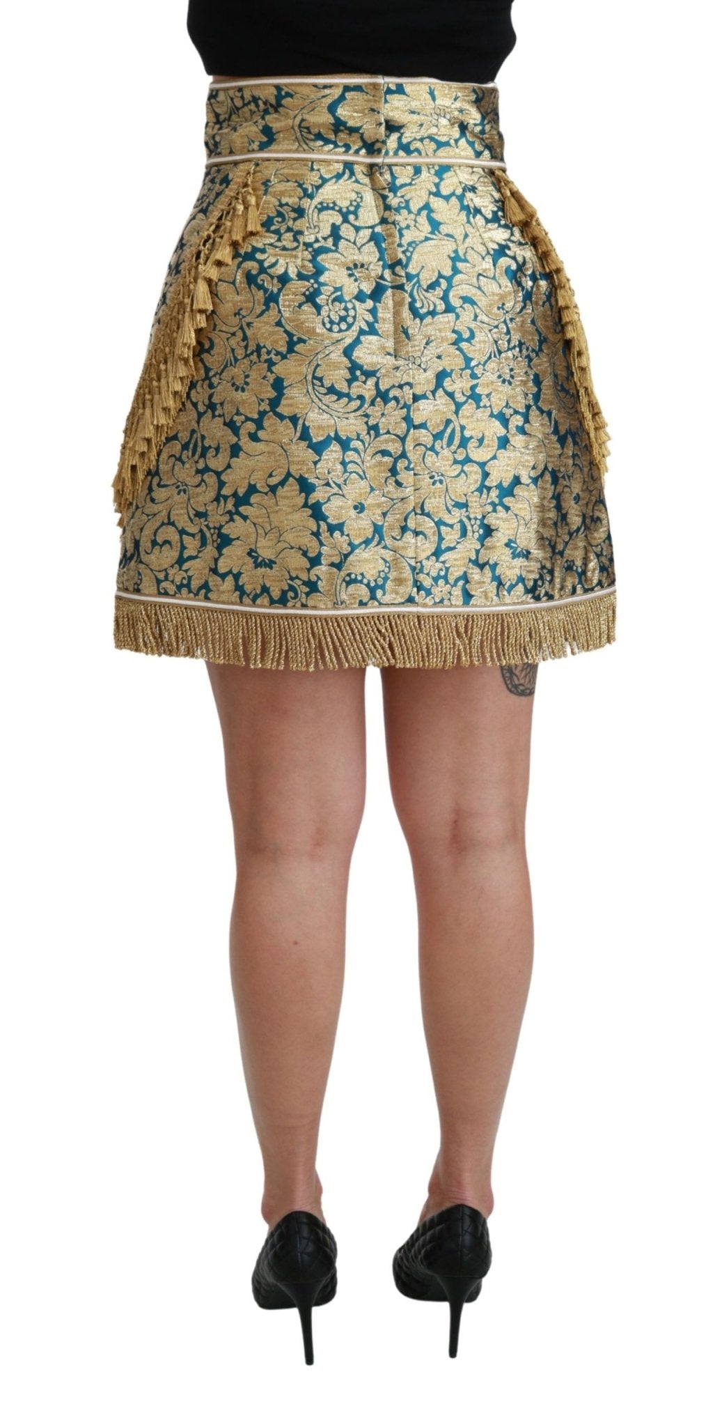 Dolce & Gabbana Elevate Your Wardrobe with Our Exquisite Gold Skirt