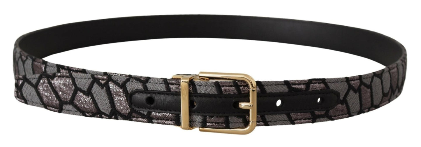 Dolce & Gabbana Multicolor Leather Statement Belt