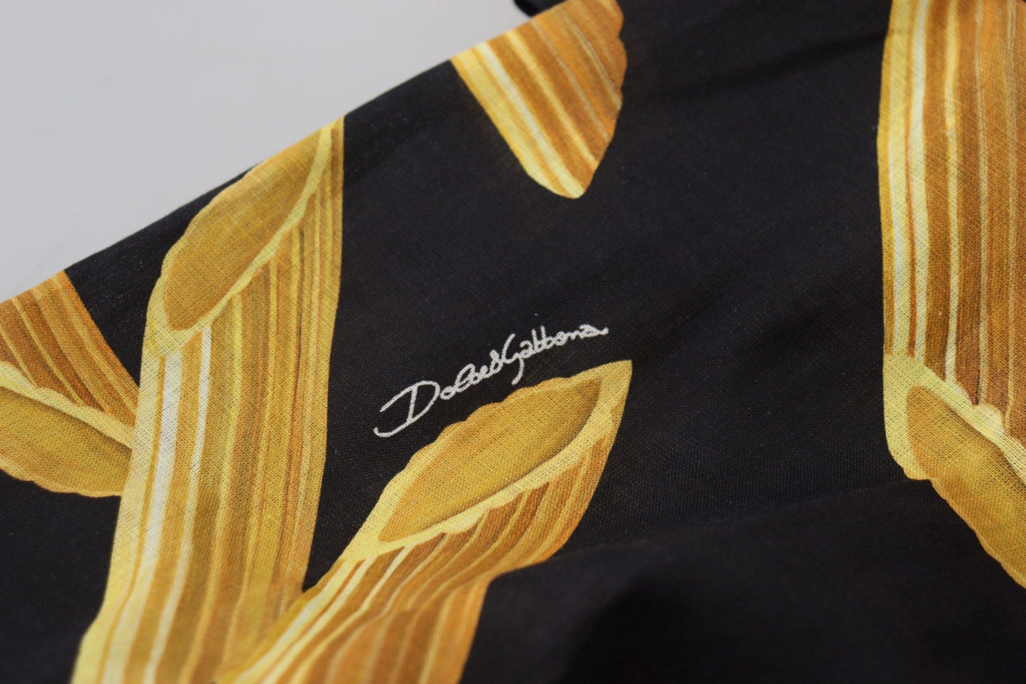 Dolce & Gabbana Black Casual Penne Rigate Linen Casual Shirt